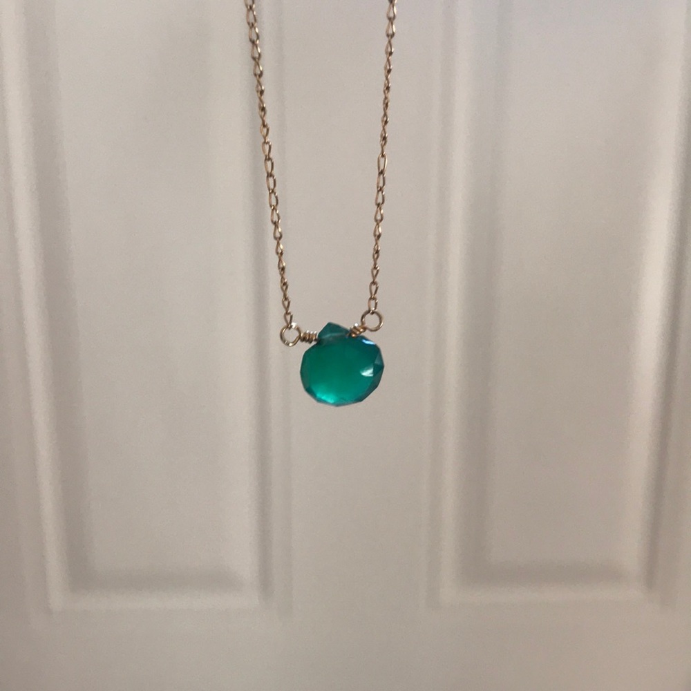 Translucent Emerald Green necklace